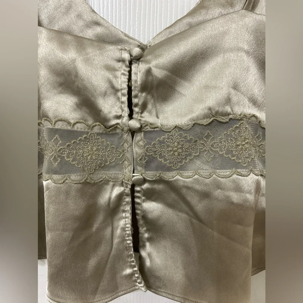 NWOT Free People, Stella Swing Cami, Small in Mushroom